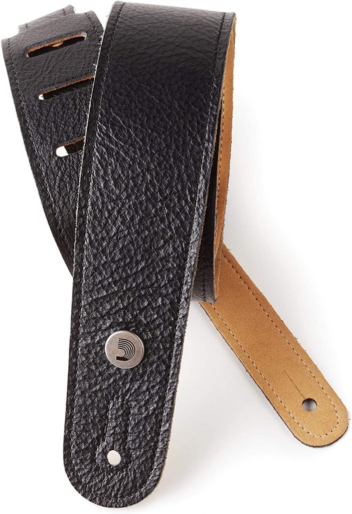 D'Addario Garment Leather Guitar Strap Slim Design 2