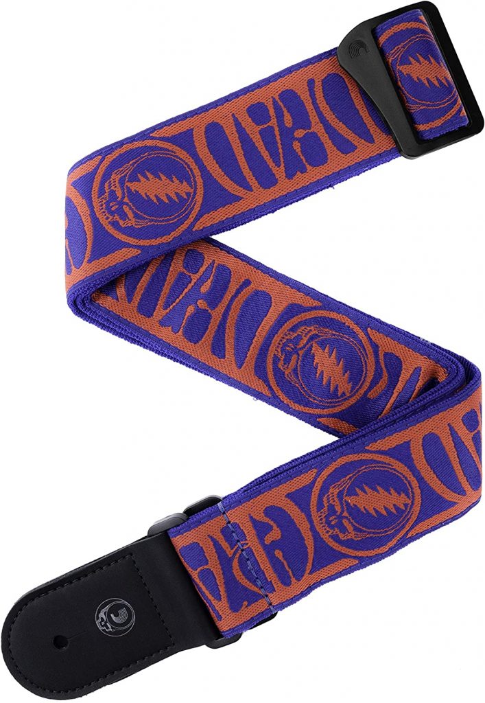 D'Addario Grateful Dead Woven Strap Steal Your Face Red/Blue 50GD00