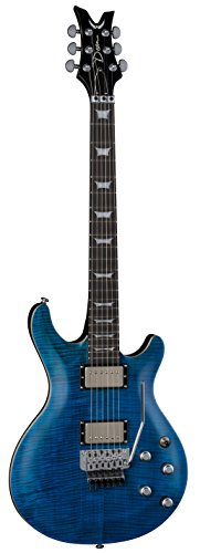 Dean 6-String Trans Blue Satin Finish Icon Floyd Electric Guitar, ICON FMF TBLS