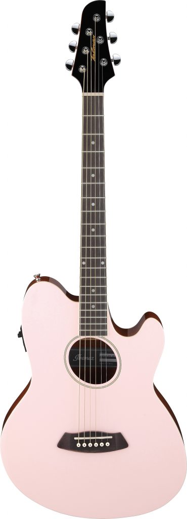 Ibanez TCY10E Talman Acoustic-Electric Guitar, Pastel Pink