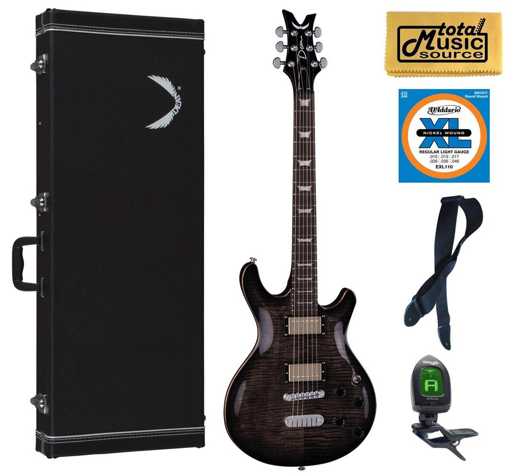 Dean ICON FM CHB  CASEPACK  Icon Solid-Body Electric Guitar, Charcoal Burst Case Bundle