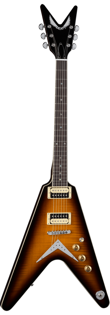 Dean V 79 TBZ Electric Guitar, Set Neck Trans Brazilburst