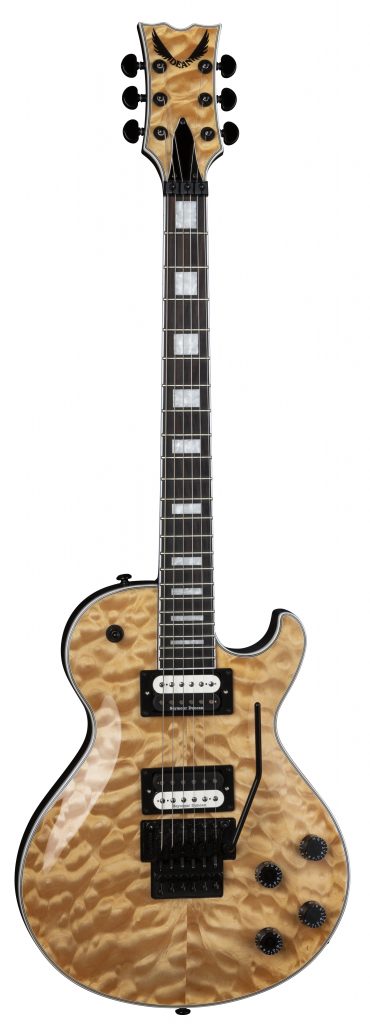Dean Thoroughbred Select Quilt Top Floyd Rose Electric Guitar, Gloss Natural, TB SEL F QM GN