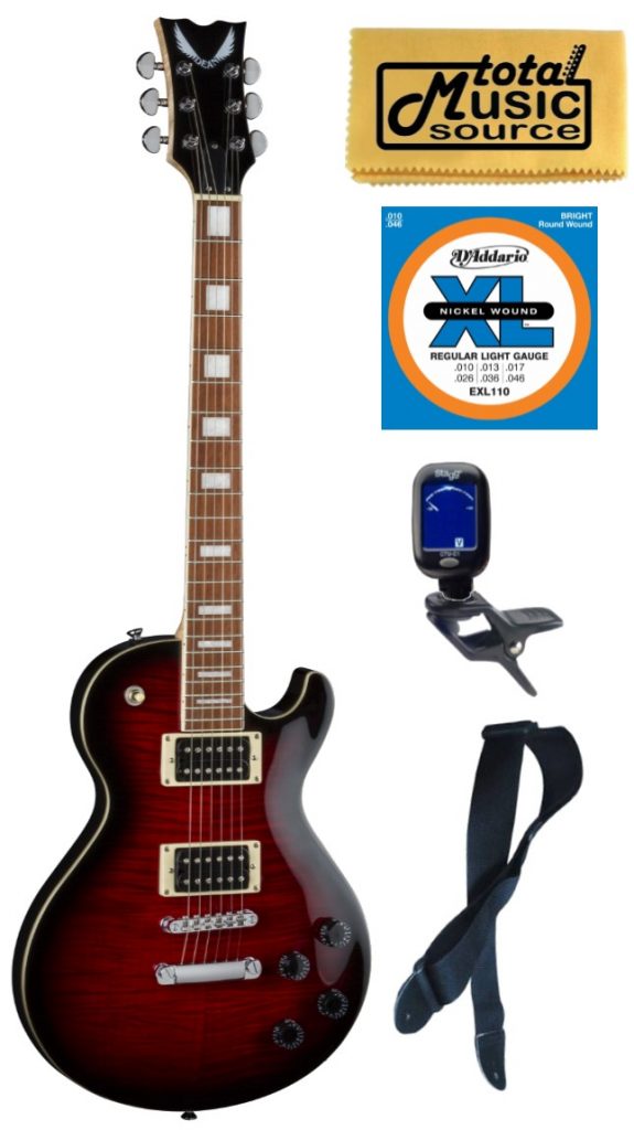 Dean TBX FM TRD Thoroughbred X Flame Top Electric Guitar, Bundle
