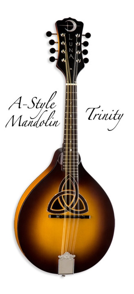 Luna Folk Series Trinity A-Style Mandolin, BGM TRI A