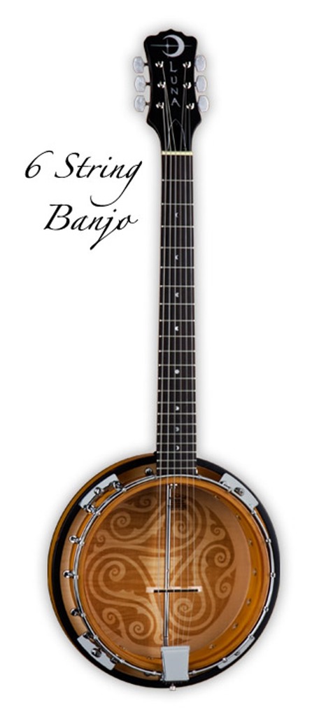 Luna Folk Series Celtic Six-String Banjo, BGB CEL 6