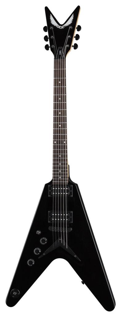 Dean VXL CBK  Solid Body Left Handed Electric Guitar, Classic Black