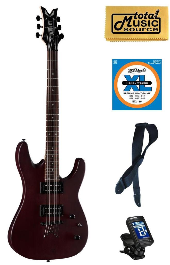 Dean Vendetta XM Satin Natural Electric Guitar FREE Strings Tuner Strap Cloth ,VNXM SN PACK
