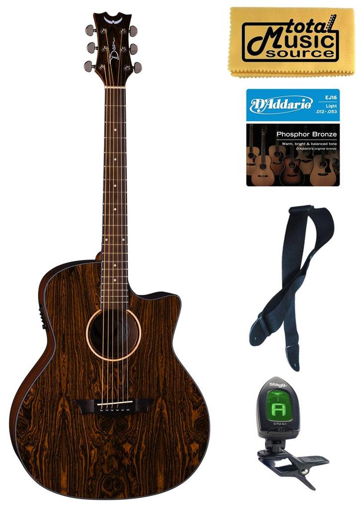 Dean AX E CAIDIE  PACK Acoustic-Electric Cutaway Guitar Bundle