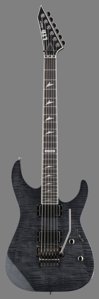ESP M LM1001STBLK Solid-Body Electric Guitar, See Thru Black, LM1001STBLK
