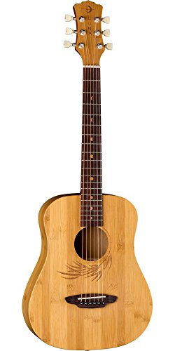 Luna Guitars Safari Bamboo 3/4 Satin Natural Acoustic Guitar Natural SAF BAMBOO