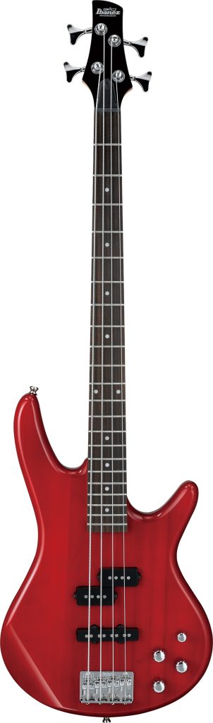 Ibanez GSR200TR 4-String Bass Guitar (Transparent Red Finish)