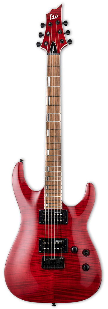 ESP LTD H-200FM Electric Guitar (See Thru Red)