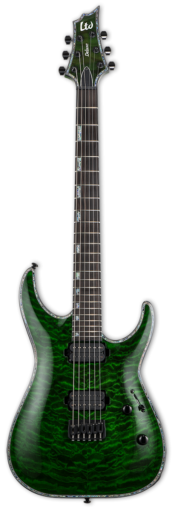 ESP LTD H-1001 Electric Guitar, See Thru Green