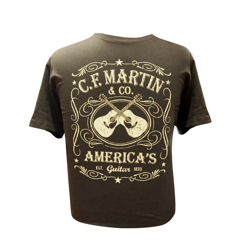 Martin Guitars Dual Guitar Tee Shirt - Medium