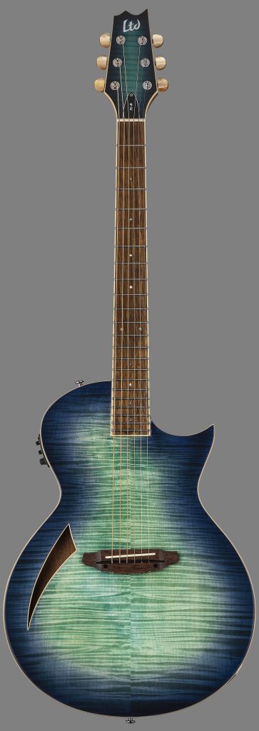ESP LTD LTL6FMAQMB Thinline 6-string, Electric Guitar, Aqua Marine Burst
