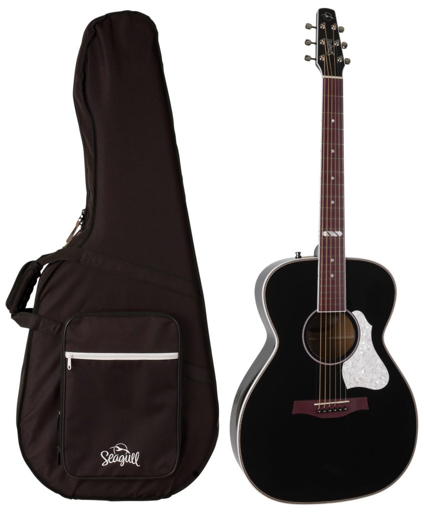 Seagull Guitars 047734 Artist Tuxedo Black EQ Acoustic Electric Guitar, Black