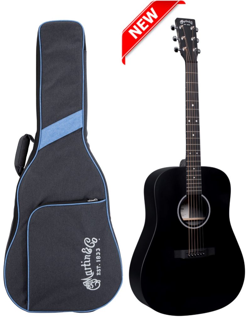 Martin D-X1E Dreadnought Acoustic Electric Guitar, Black