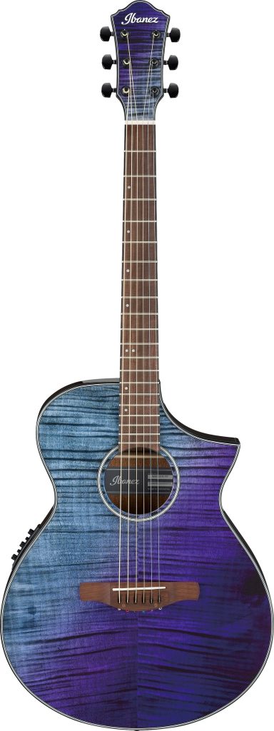 Ibanez AEWC32FM Thin Body Acoustic-Electric Guitar Purple Fade, New!