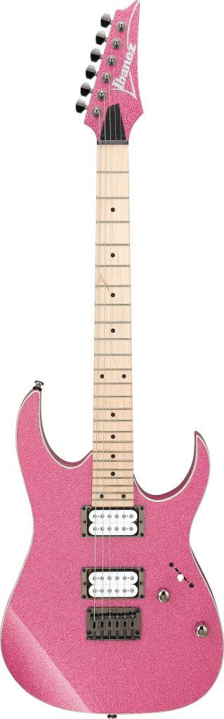 Ibanez RG421MSP RG Series Guitar, Maple Fretboard, Pink Sparkle