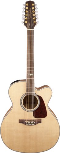 Takamine GJ72CE-12NAT Jumbo Cutaway 12-String Acoustic-Electric Guitar, GJ72CE12N