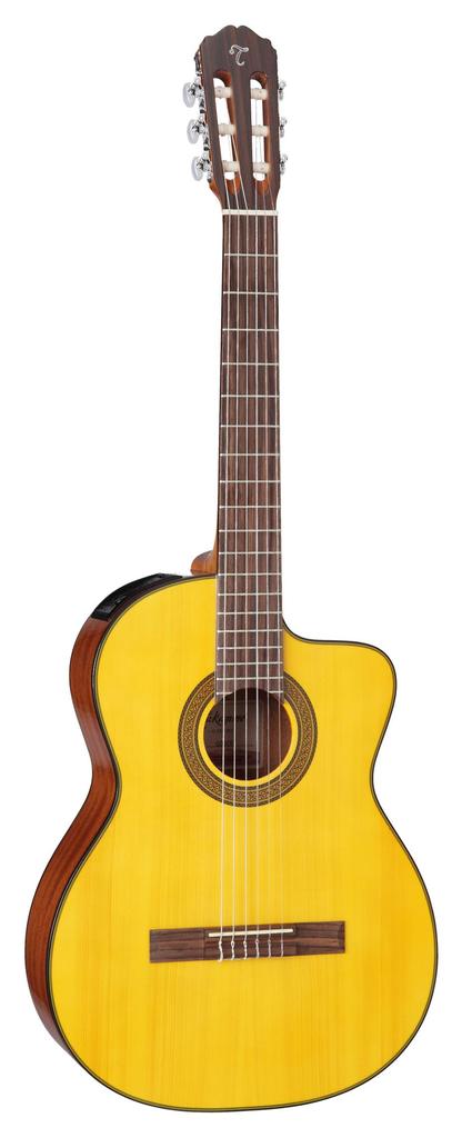 Takamine G Series GC3CE-NAT Acoustic-Electric Classical Cutaway Guitar, Natural, GC3CENAT