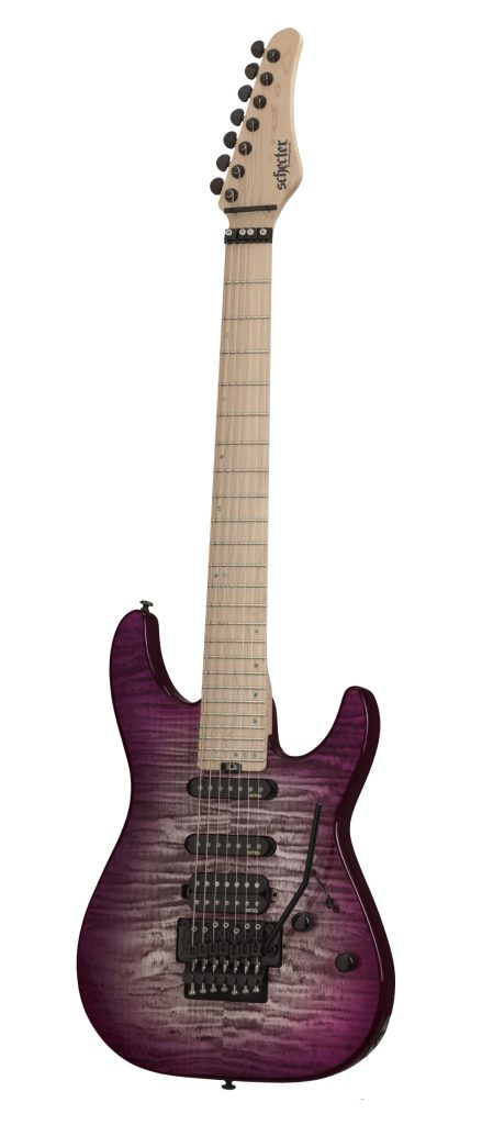 Schecter 1278 Sun Valley Super Shredder III 7 String Electric Guitar Aurora Burst