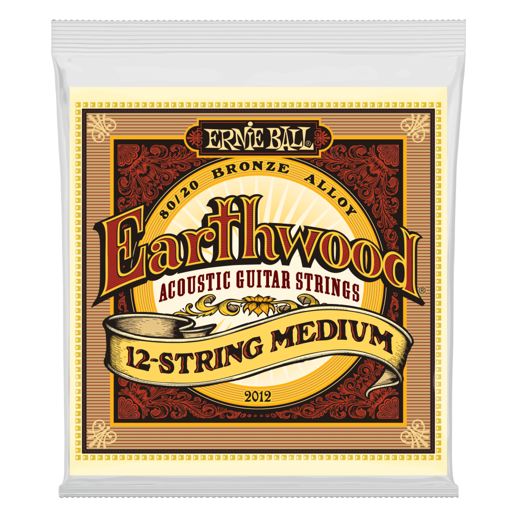 Ernie Ball P02012 Earthwood 12-String Medium 80/20 Bronze Acoustic Set, .011 - .052