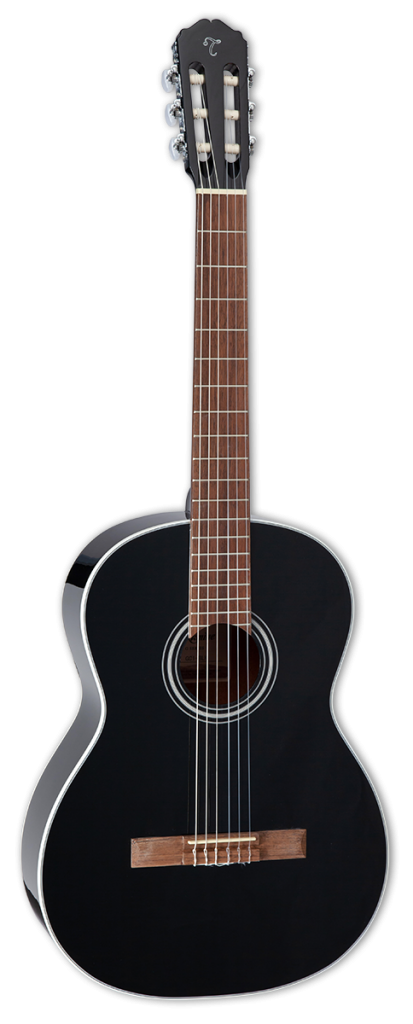 Takamine GC2 BLK Classical Acoustic Guitar, Black, GC2BLK