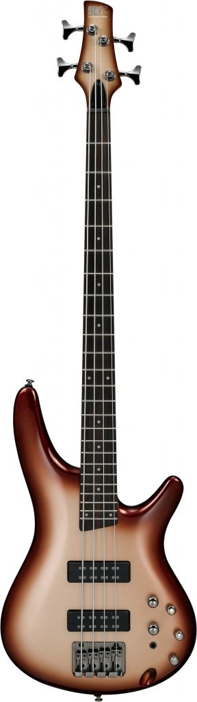 Ibanez SR Standard SR300E 4-String Electric Bass Guitar, Charred Champagne Burst