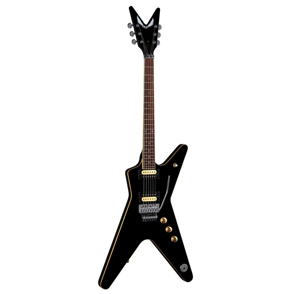 Dean ML 79 F CBK Solid-Body Electric Guitar, Floyd Rose, Classic Black