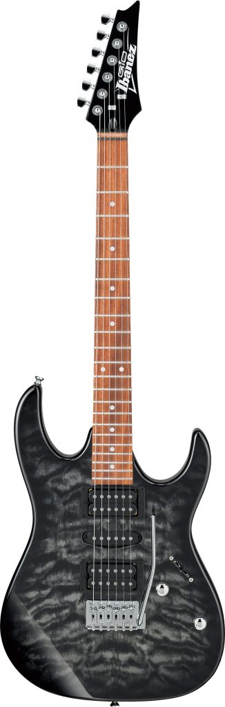 Ibanez GRX70QA TKS Electric Guitar | Transparent Black Sunburst