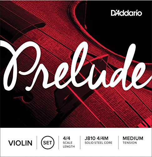 D'Addario Prelude Violin String Set, 4/4 Scale, Medium Tension, J810 4/4M