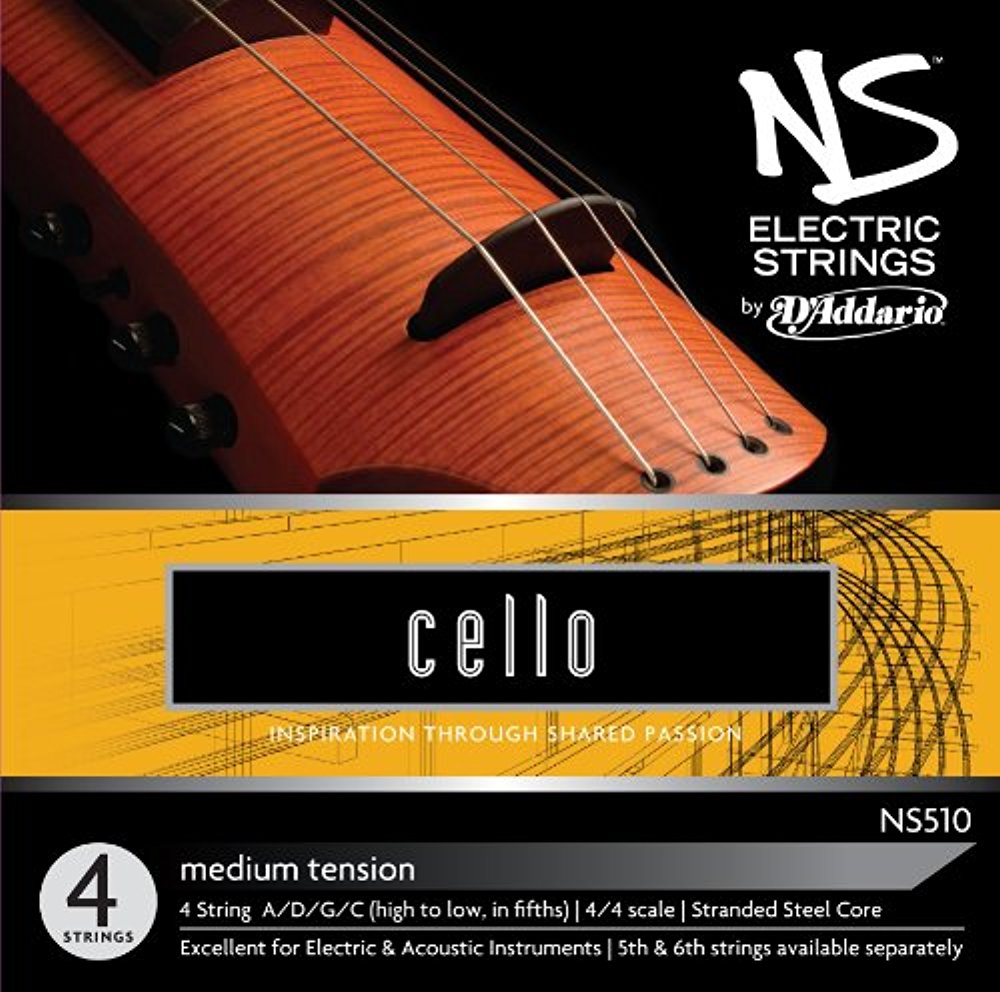 D'Addario NS Electric Cello String Set, 4/4 Scale, Medium Tension