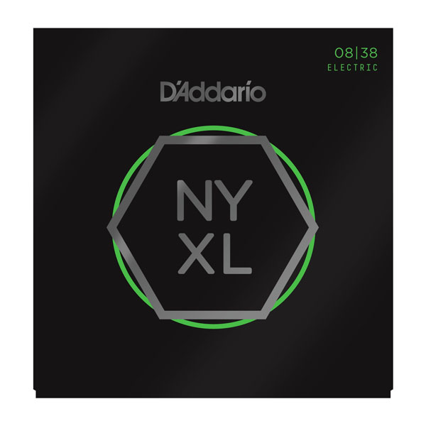 D’Addario NYXL0838 Nickel Plated Electric Guitar Strings,Extra Super Light,08-38