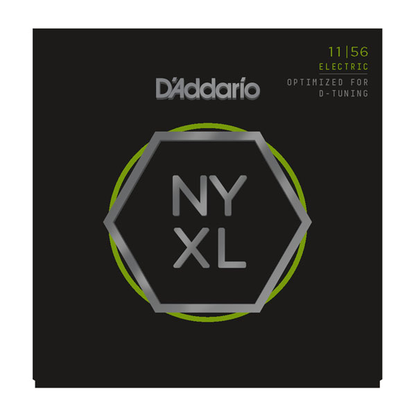 D’Addario NYXL1156 Nickel Plated Electric Guitar Strings,Medium Top/Extra-Heavy Bottom,11-56