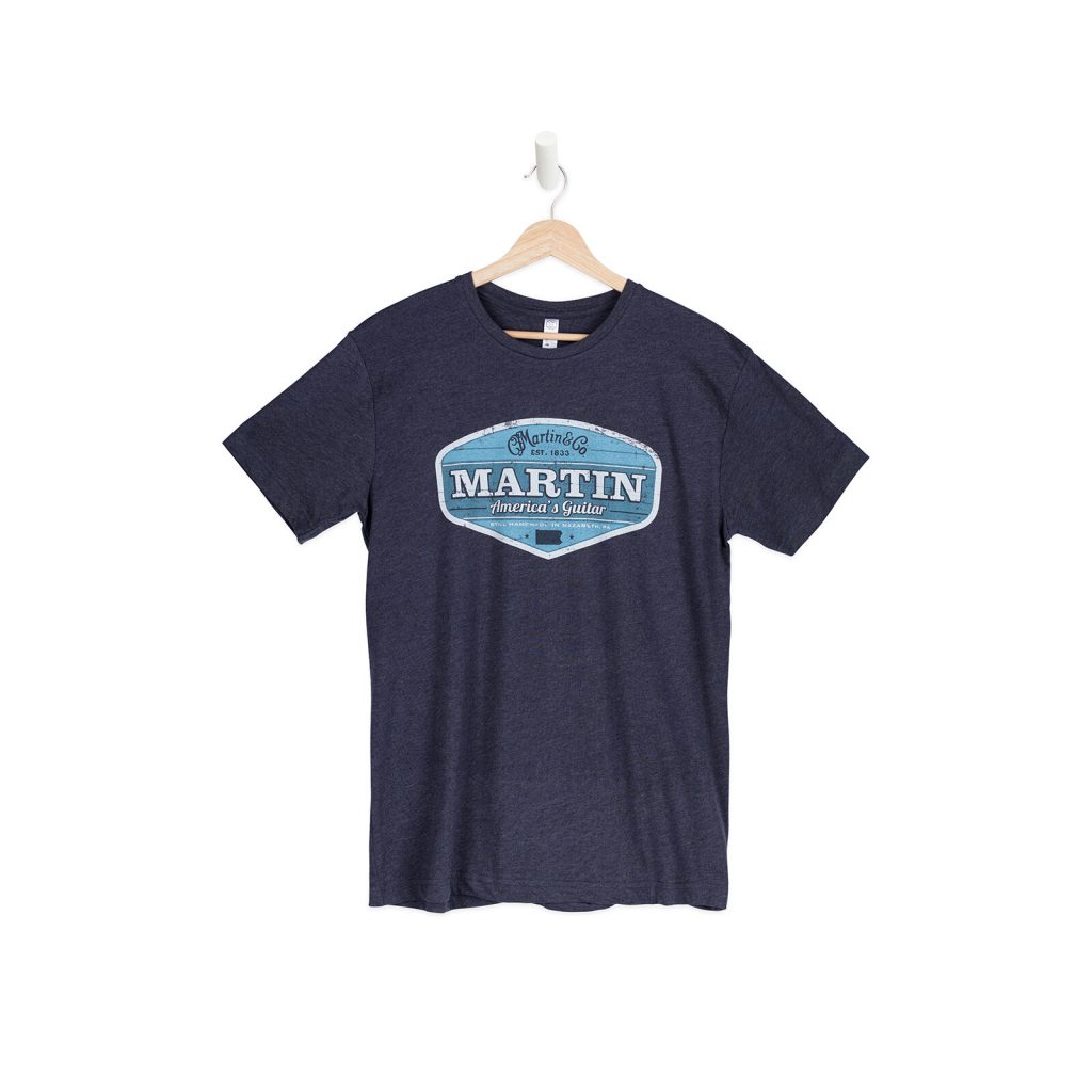 Martin 18CM0176 Retro T-Shirt, Navy, Medium