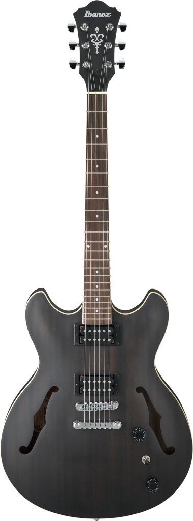 Ibanez AS53 Artcore Semi Hollow Electric Guitar Flat Transparent Black