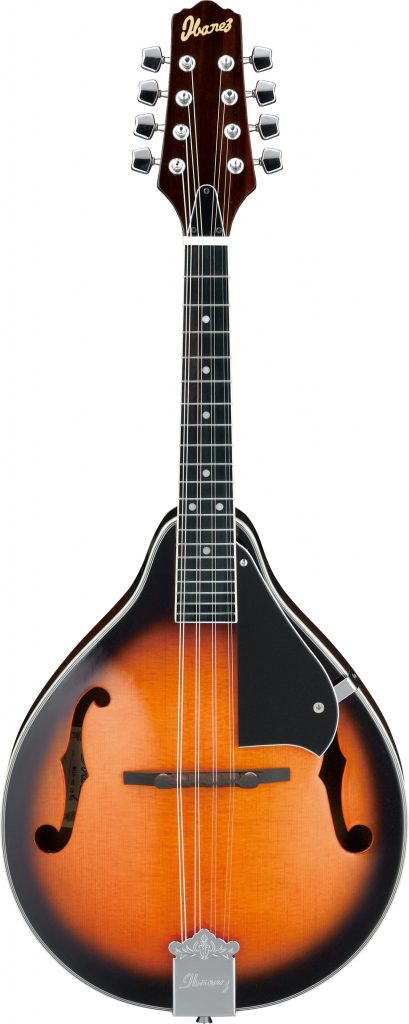 Ibanez M510 A-Style Mandolin, Purpleheart Fretboard, Brown Sunburst High Gloss