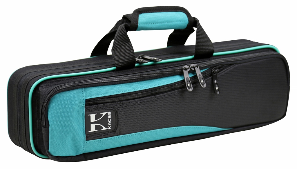 Kaces Lightweight Hardshell Flute Case, Teal, KBO-FLTL