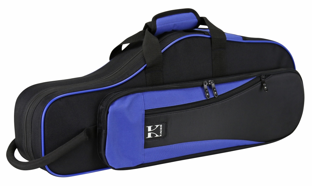 Kaces KBO-ASBL Lightweight Hardshell Alto Sax Case, Blue