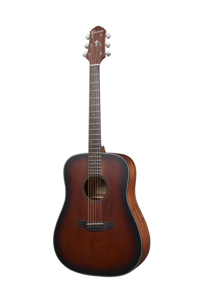 Crafter Silver Series 250 Dreadnought Acoustic Guitar, Engelmann Spruce Top, HD250-BRS