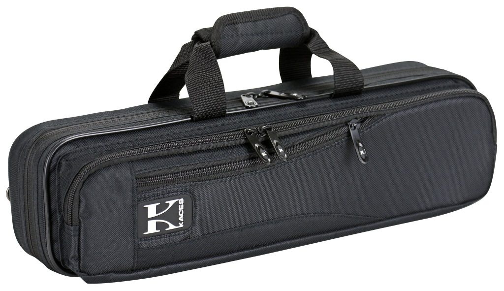 Kaces Lightweight Hardshell Flute Case, Black, KBO-FLBK