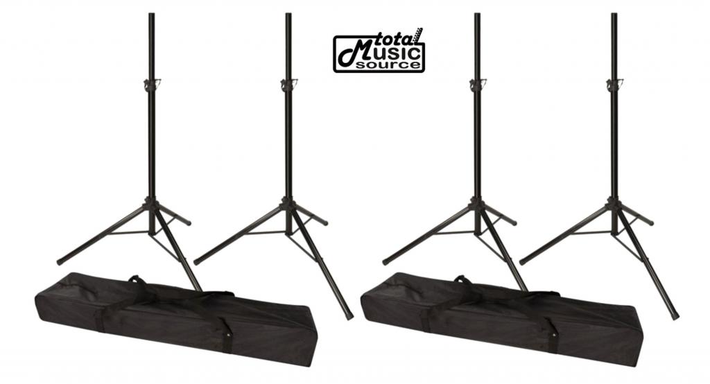 Strukture Promo Speaker Stand Pack - 4 Heavy Duty Steel Stands w/ Nylon Carry's