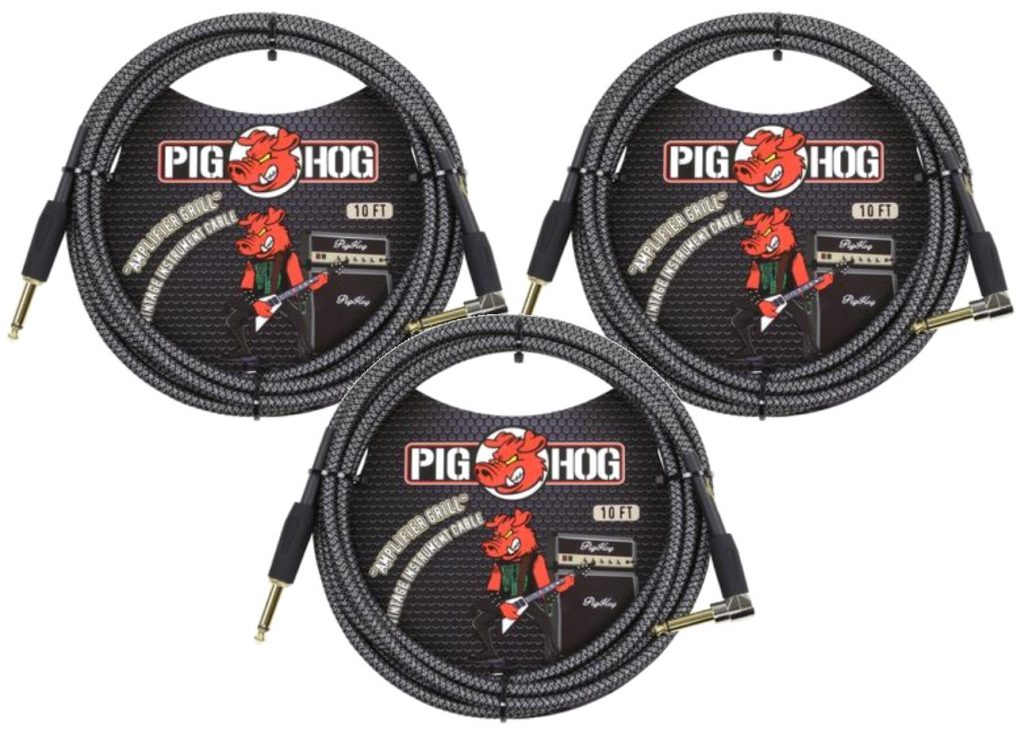 3 Pack Pig Hog Instrument Cable 