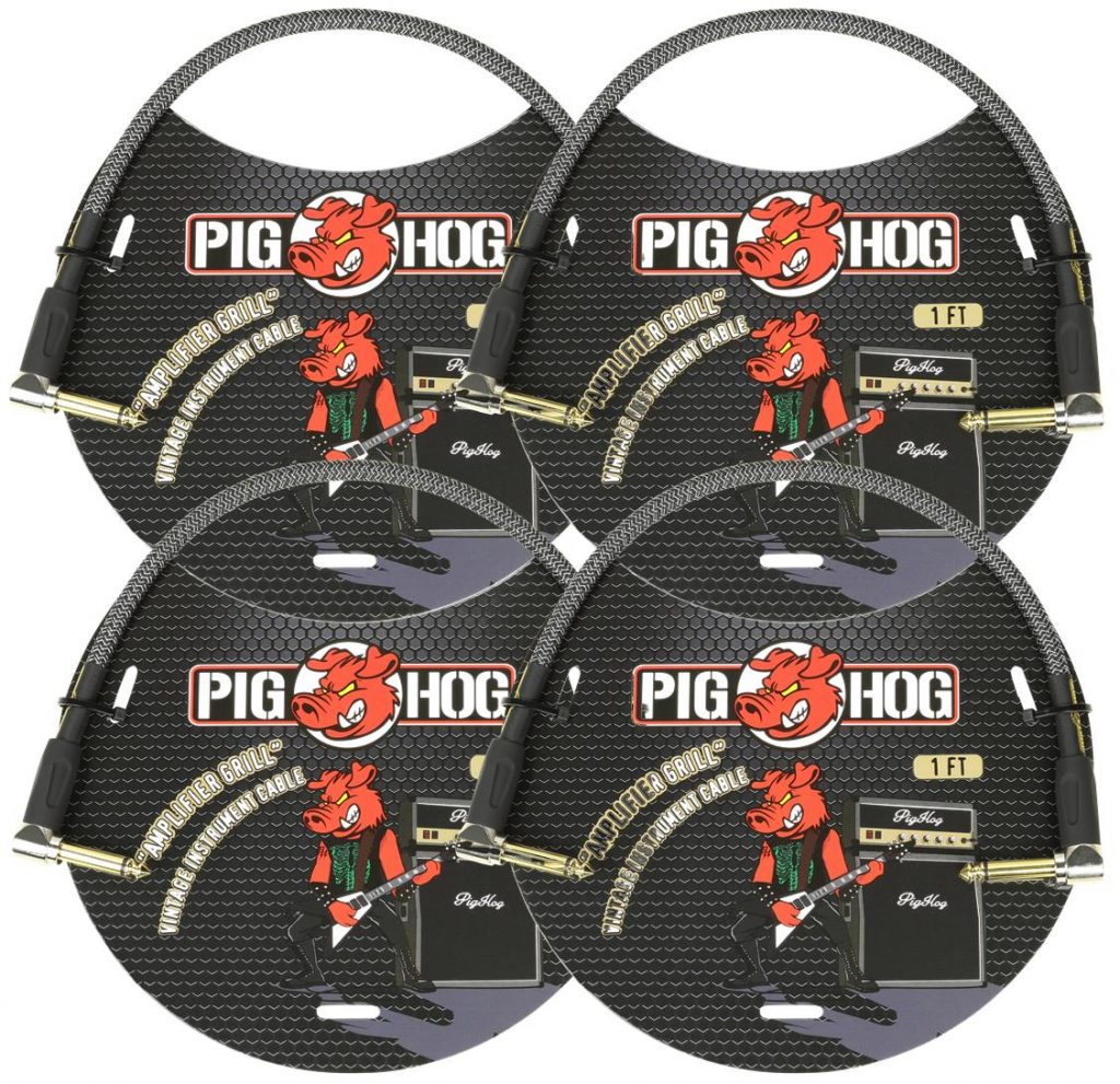4 Pack Pig Hog Patch Cable 