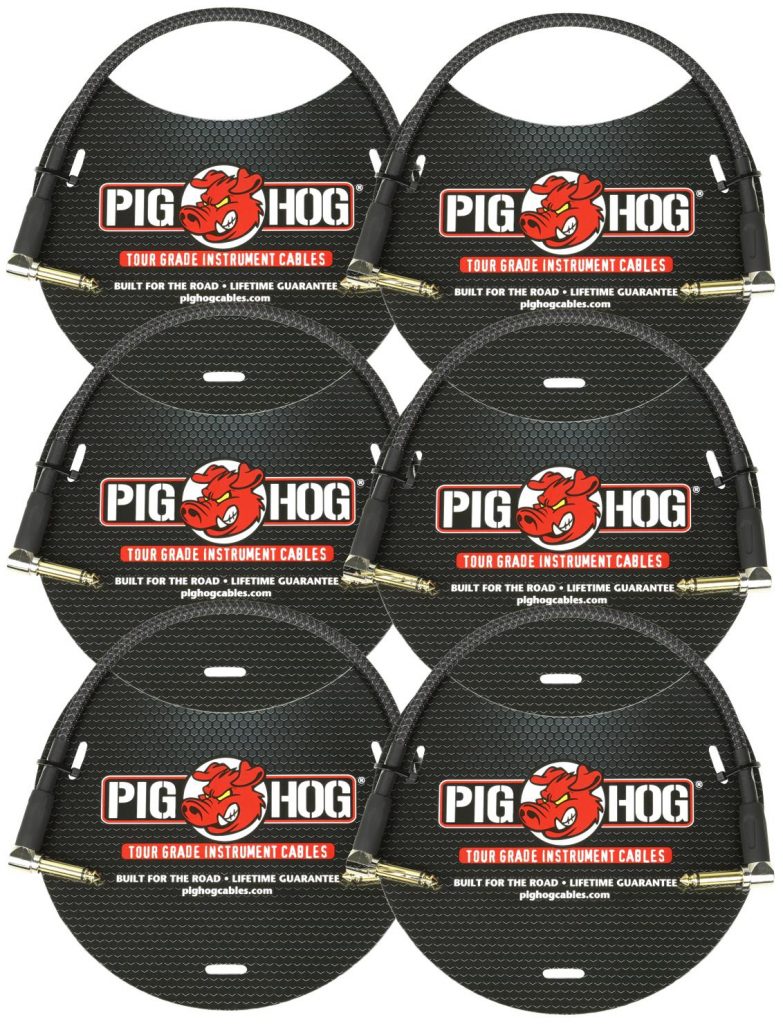 6 Pack Pig Hog Patch Cable 
