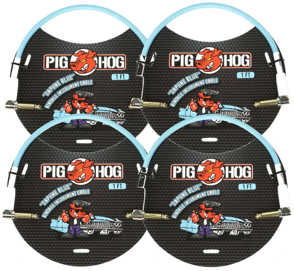 4 Pack Pig Hog Patch Cable 