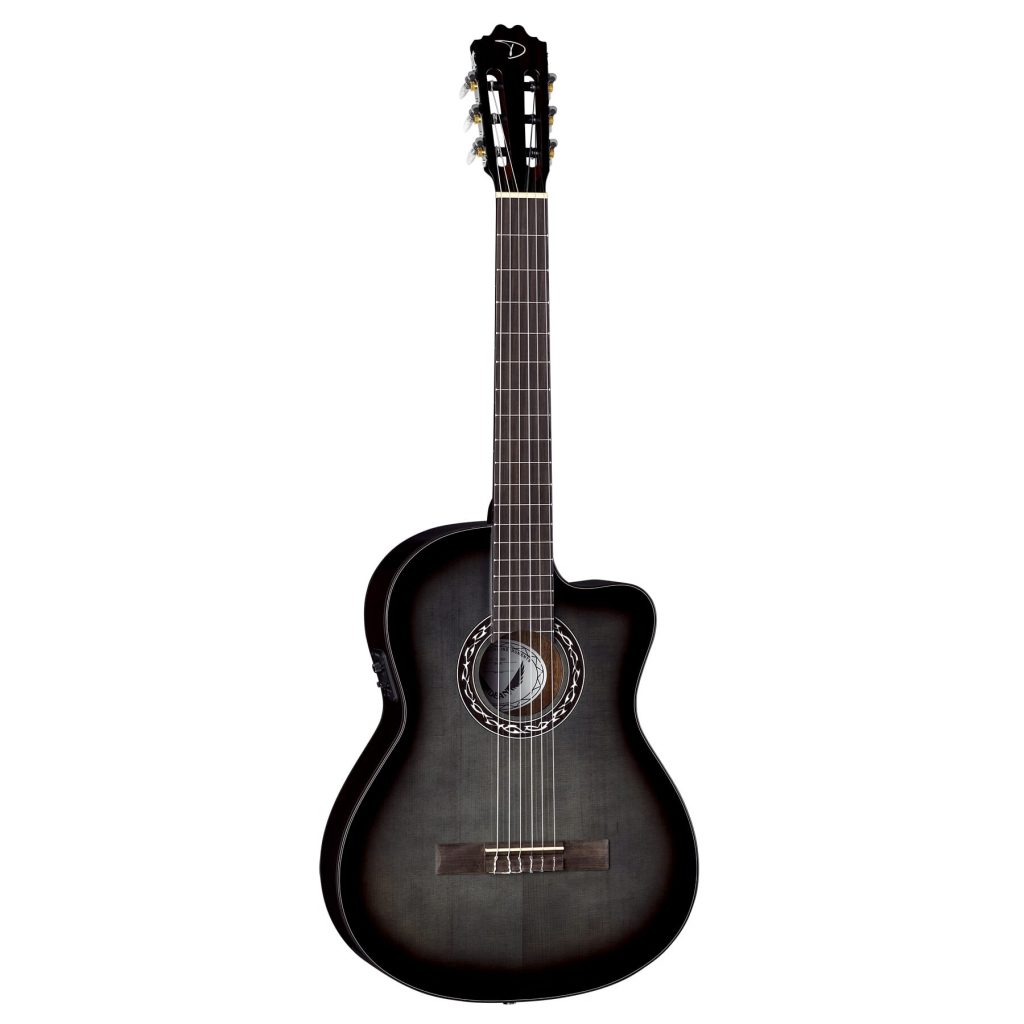 Dean EC CE BKB Espana Classical Nylon Full Size A/E Guitar, Black Burst