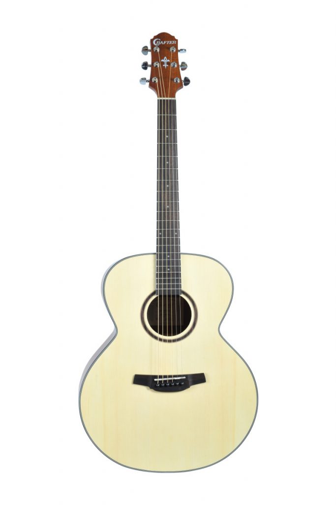 Crafter Silver Series 100 Jumbo  Acoustic Guitar, Natural, HJ100-N